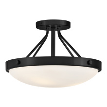 Lark Canada 84363BK - Medium Semi-Flush Mount