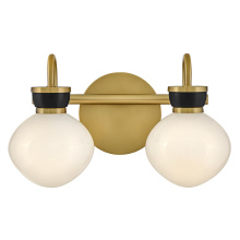 Lark Canada 85592LCB-BK - Small Two Light Vanity