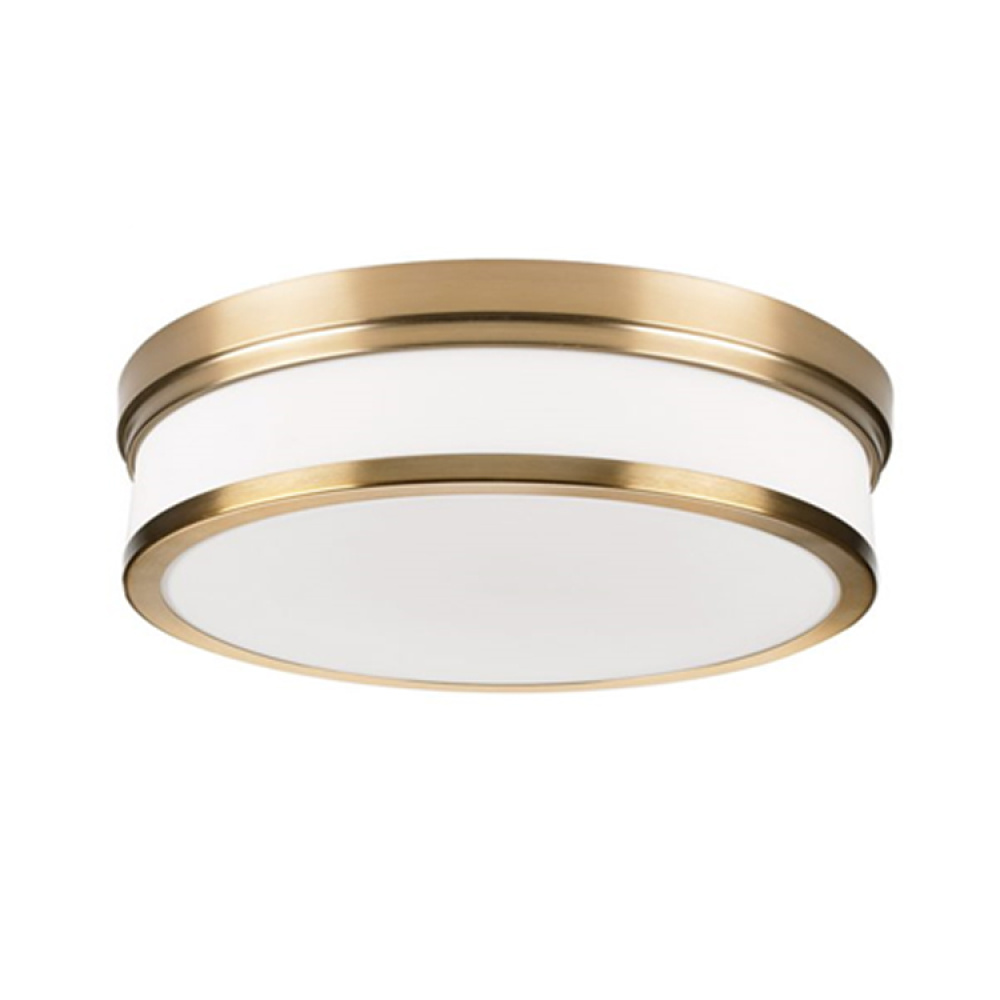 Flush Mounts Aged Brass