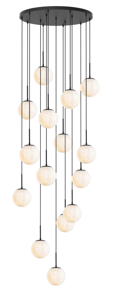 Chandelier Matte Black