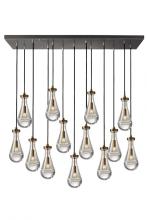 Vinci Lighting Inc. C88813-L-AB/BK - Chandelier Aged Brass / Black