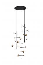 Vinci Lighting Inc. C1092-3AB/BK - Chandelier Aged Brass / Black