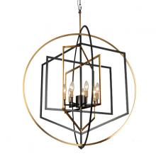 Vinci Lighting Inc. C1095-7AB/BK - Chandelier Aged Brass / Black