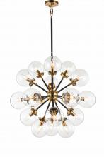 Vinci Lighting Inc. C7070-18AB/BKCL - Chandelier Aged Brass / Black