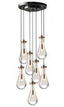 Vinci Lighting Inc. C88807-AB/BK - Chandelier Aged Brass / Black