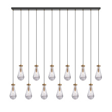 Vinci Lighting Inc. C88812-L-AB/BK - Chandelier Aged Brass / Black