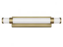 Vinci Lighting Inc. VL1824-C3-BS-WH - Vanity Lights Satin Brass Structure