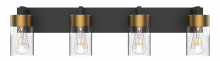 Vinci Lighting Inc. VL705-4AB/BK - Vanity Lights Aged Brass / Black