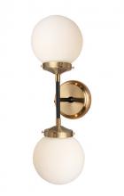 Vinci Lighting Inc. WS1096-2AB/BKOP - Wall Scones Aged Brass / Black