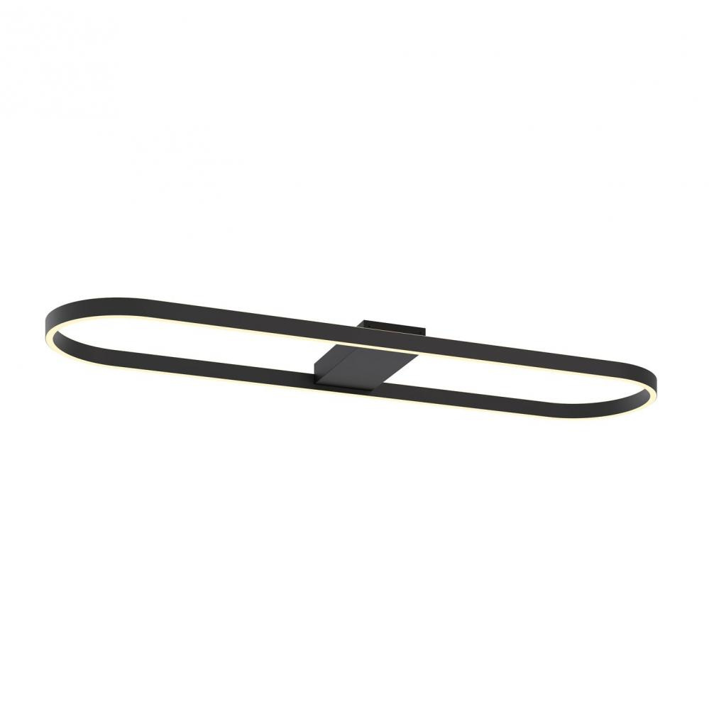 Glo 48'' Linear Semi-Flush LED 40W 120V BK