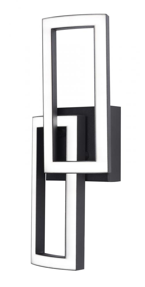 Sia 17'' Sconce LED 25W 120-277V BK