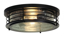AFX Lighting, Inc. (Canada) ACF13BK - Archer Flushmount - Black - Clear