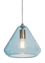 AFX Lighting, Inc. (Canada) AGP10MBSNAQ - Armitage Pendant - Satin Nickel - Aqua