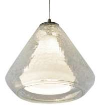 AFX Lighting, Inc. (Canada) AGP500L40D2SNCC - Armitage LED Pendant - 4000K - 120-277V - Satin Nickel - Clear Crackle