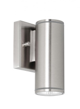 AFX Lighting, Inc. (Canada) BVYW0406LAJUDSN - Beverly 6'' Outdoor LED Sconce 10W 120-277V SN