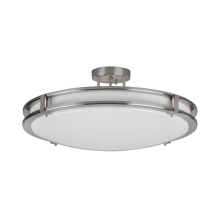 AFX Lighting, Inc. (Canada) CAC24L5AJUDSN - Carlisle 24'' LED Semi-Flush, 120-277V, 34W, 5 CCT, SN