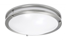 AFX Lighting, Inc. (Canada) CAF12L5AJUDSN - Carlisle 12'' Flushmount 5CCT, 120-277V, SN