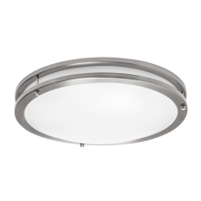 AFX Lighting, Inc. (Canada) CAF14L5AJUDSN-BB - Carlisle 14'' LED Flush, 120-277V, 27W, 5 CCT, SN, BB