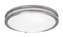 AFX Lighting, Inc. (Canada) CAF14L5AJUDSN - Carlisle 14'' Flushmount 120-277V,5CCT,SN