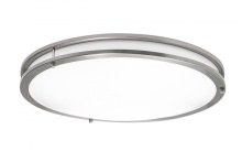 AFX Lighting, Inc. (Canada) CAF18L5AJUDSN - Carlisle 18'' Flushmount 120-277V,5CCT,SN