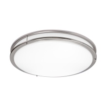 AFX Lighting, Inc. (Canada) CAF24L5AJUDSN-BB - Carlisle 24'' LED Flush, 120-277V, 34W, 5 CCT, SN, BB