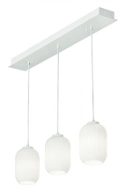AFX Lighting, Inc. (Canada) CALP05WHLNR3 - Callie 3 Light Linear Pendant,120V,White