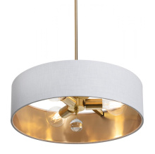 AFX Lighting, Inc. (Canada) CLNP18MBSB-WHGD - Celine Pendant 18'' Medium Base SB - WHGD shade