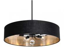 AFX Lighting, Inc. (Canada) CLNP30MBBK-BKGD - Celine Pendant 30'' Medium Base BK - BKGD shade