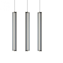 AFX Lighting, Inc. (Canada) CSSP36L30D1BKLNR3 - Cass 36'' 3 Light Medium Linear Pendant- BK