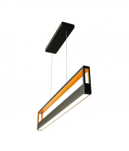 AFX Lighting, Inc. (Canada) ECHP4830LAJMVBK - Echo Pendant - Black Finish - White Acrylic Shade