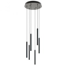 AFX Lighting, Inc. (Canada) ELIP01L30UDBKRND6 - Eli Six Pendant 54W 120-277V BK