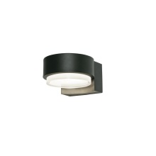 AFX Lighting, Inc. (Canada) ELMW0704LAJUDBK - Elm 4'' Outdoor LED Sconce, 120-277V, 20W, 5 CCT, BK