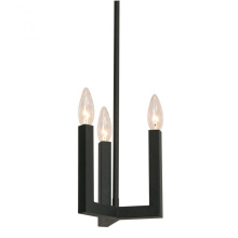 AFX Lighting, Inc. (Canada) GRCP07CBBK - GRACE 3 LIGHT MINI-PENDANT CANDELABRA BASE