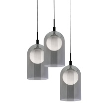 AFX Lighting, Inc. (Canada) KRNP08L30D1BKRND3 - Kiran 3 Light Round Pendant, 120V, 45W, 3000K, BK