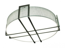 AFX Lighting, Inc. (Canada) LBTF1624LAJUDSNGY - Lambert - LED 16'' - Flush Mount - Satin Nickel Finish - White Acrylic Shade