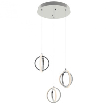 AFX Lighting, Inc. (Canada) LCKP09L30D1SNRND3 - Lock 3 Light Round Pendant MB 120V,SN