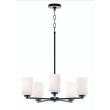AFX Lighting, Inc. (Canada) LEOP24MBBK - Leo 5 Light Med Base Chandelier, 120V, BK