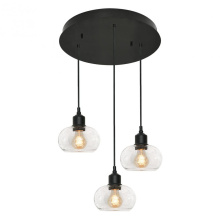 AFX Lighting, Inc. (Canada) LNYP07MBBKRND3 - Laney 3 Light Round Pendant MB 120V,BK