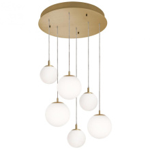 AFX Lighting, Inc. (Canada) LRTP99MBSBRND6 - Loretto 6 Light Round Pendant MB 120V,SB