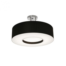 AFX Lighting, Inc. (Canada) MCF1932MB-BKSF - Montclair 19'' Med Base Semi-Flush - SN w/ BK