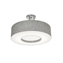 AFX Lighting, Inc. (Canada) MCF1932MB-GYSF - Montclair 19'' Med Base Semi-Flush - SN w/ GY