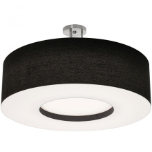 AFX Lighting, Inc. (Canada) MCF3044MB-BKSF - Montclair 30'' Med Base Semi-Flush,SN w/ BK
