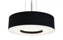 AFX Lighting, Inc. (Canada) MCP1214LAJUDSN-BK - Montclair 12'' LED Pendant - Satin Nickel Finish - Black Shade