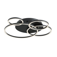 AFX Lighting, Inc. (Canada) ORBF24LAJD1BK - Orbit 24'' LED Semi Flush Mount, 120V, 57W, 5 CCT, BK