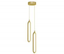 AFX Lighting, Inc. (Canada) SIEP12LAJD1GDRND2 - Sienna 12'', 2 Lt LED Pendant 24W 120V 5CCT GD