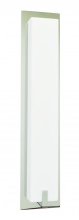 AFX Lighting, Inc. (Canada) SNS041814LAJUDSN - Sinclair 18'' LED Sconce - Satin Nickel Finish - White Acrylic Shade