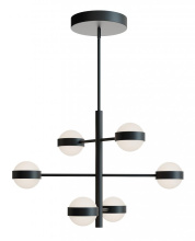 AFX Lighting, Inc. (Canada) VRNP3X6LAJUDBK - Verona 6 Light LED Pendant,120-277V,60W,5 CCT,BK