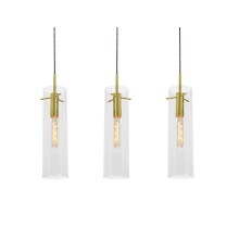 AFX Lighting, Inc. (Canada) VSAP05MBLBLNR3 - Vista 3 Light Linear Pendant, 60W, LB