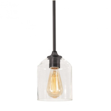 AFX Lighting, Inc. (Canada) WMMP06MBBK - William 6'' Pendant Medium Base BK