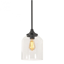 AFX Lighting, Inc. (Canada) WMMP08MBBK - William 8'' Pendant Medium Base BK